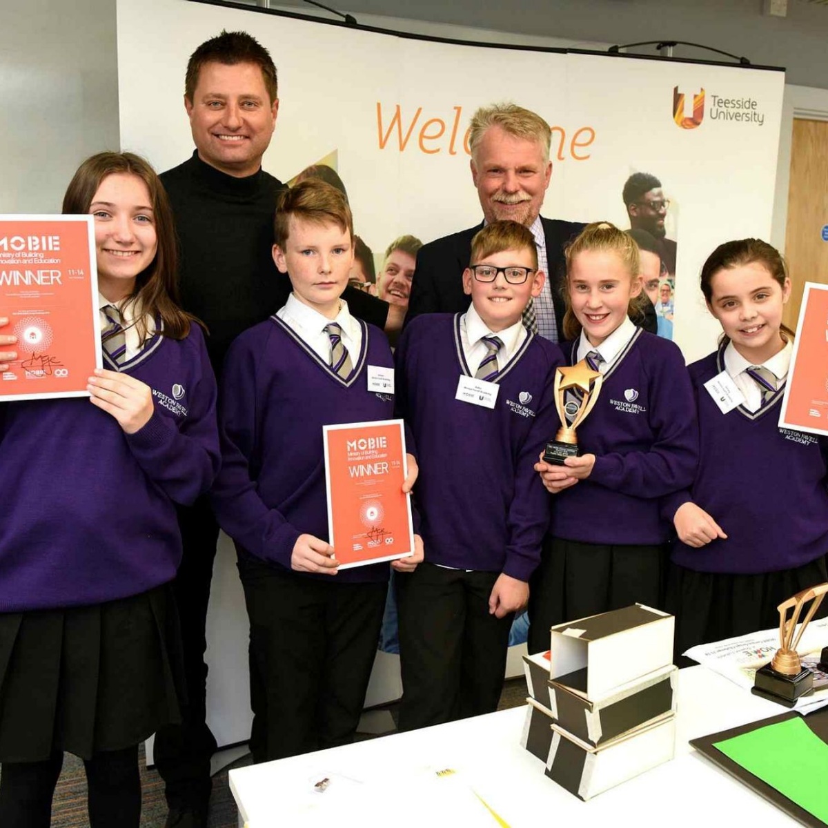 Weston Favell WFA student success in national MOBIE Challenge